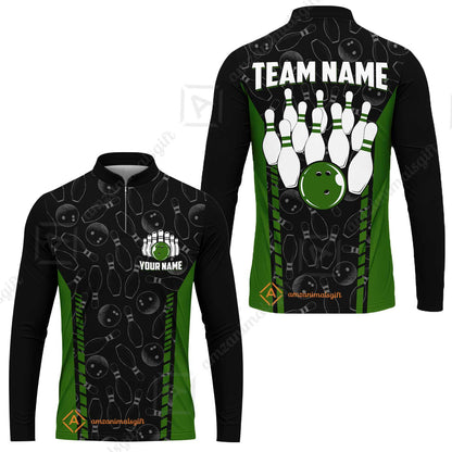 Custom Bowling Unisex Polo Shirts, Bowling Team Jersey Pattern, Bowling uniforms Ball & Pins Multicolor Options