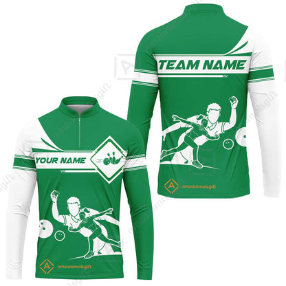 Customized Bowling Long Sleeve Jersey, Men And Women Playing Bowling Ball Long Sleeve Jersey, Personalized Bowling Uniform Multicolor For Bowlers