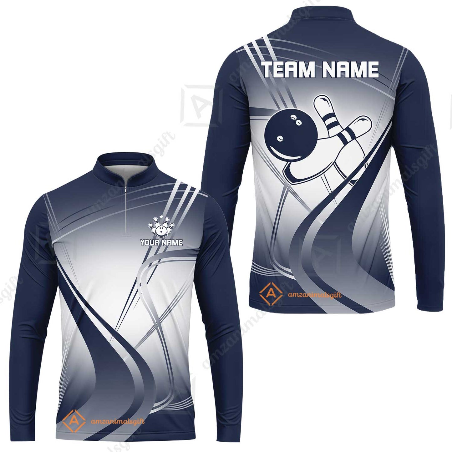 Customized Bowling Long Sleeve Jersey Shirt, Custom Bowling Long Sleeve Jersey Uniform, Multicolor Team Style Jersey for Bowlers