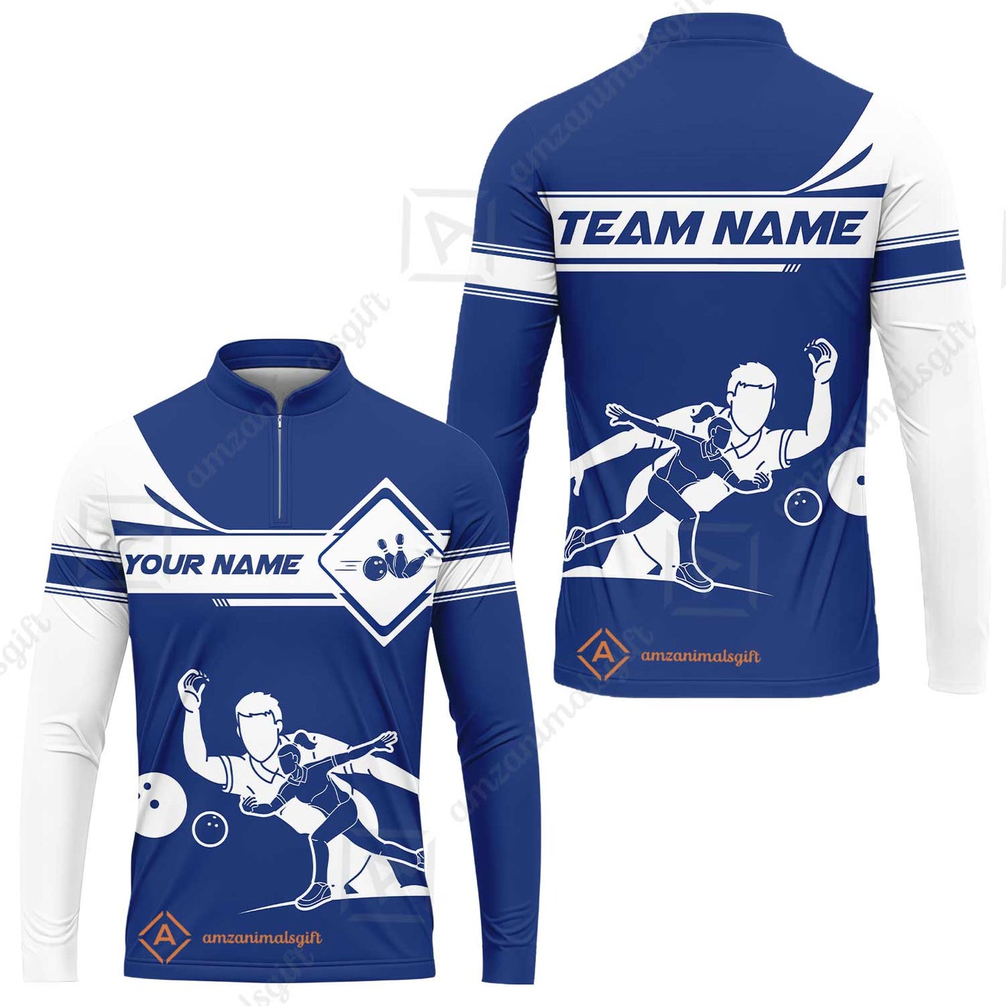 Customized Bowling Long Sleeve Jersey, Men And Women Playing Bowling Ball Long Sleeve Jersey, Personalized Bowling Uniform Multicolor For Bowlers