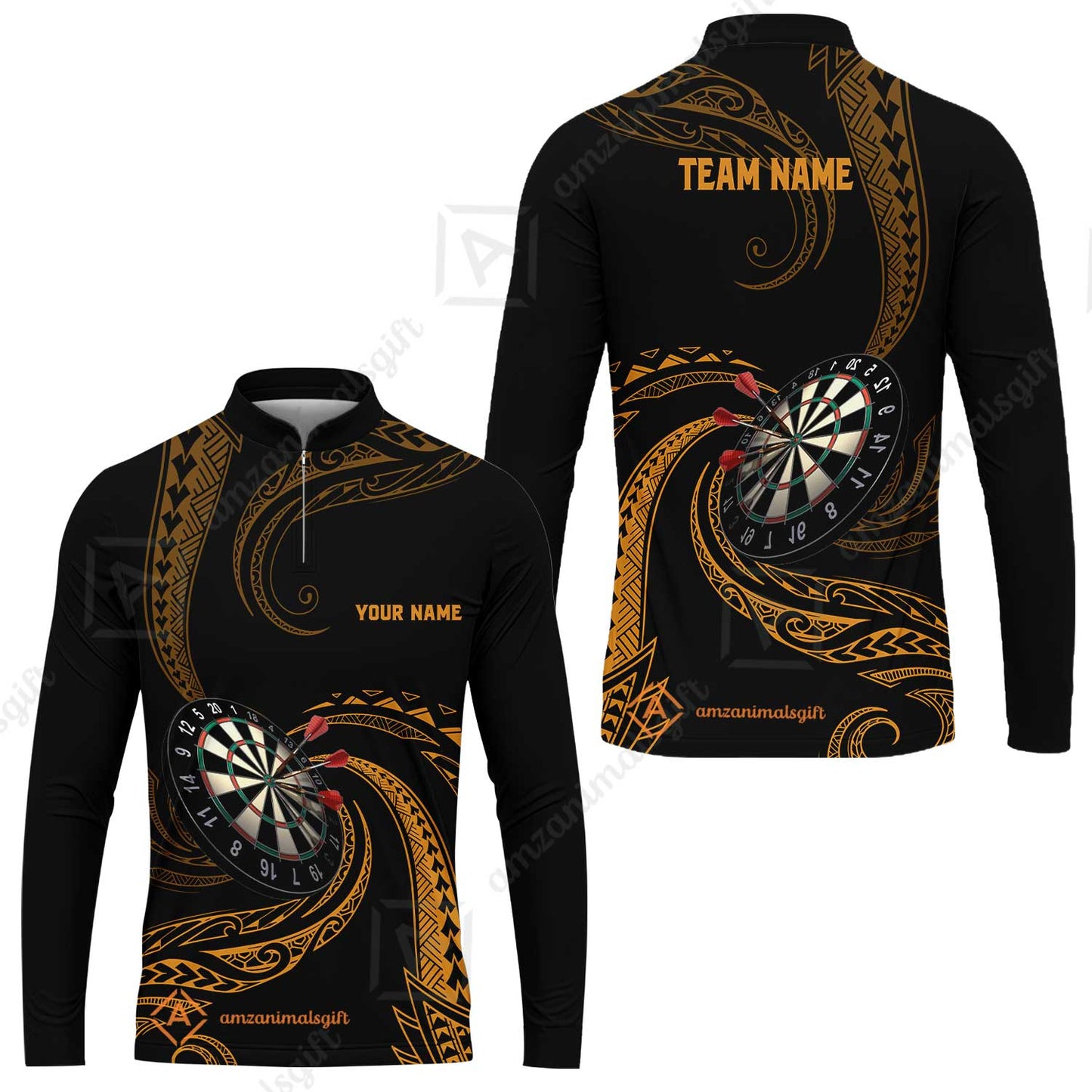 Custom Roll Tribal Darts Team Men Polo Shirts, Darts uniforms Roll Tribal Darts Personalized Name And Team Name