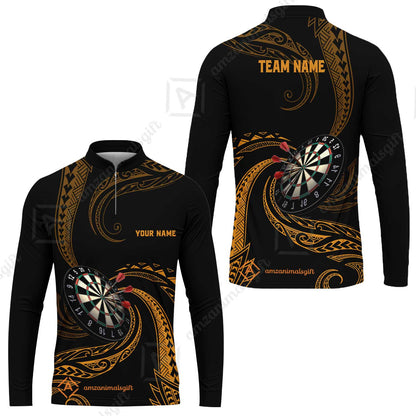 Custom Roll Tribal Darts Team Men Polo Shirts, Darts uniforms Roll Tribal Darts Personalized Name And Team Name