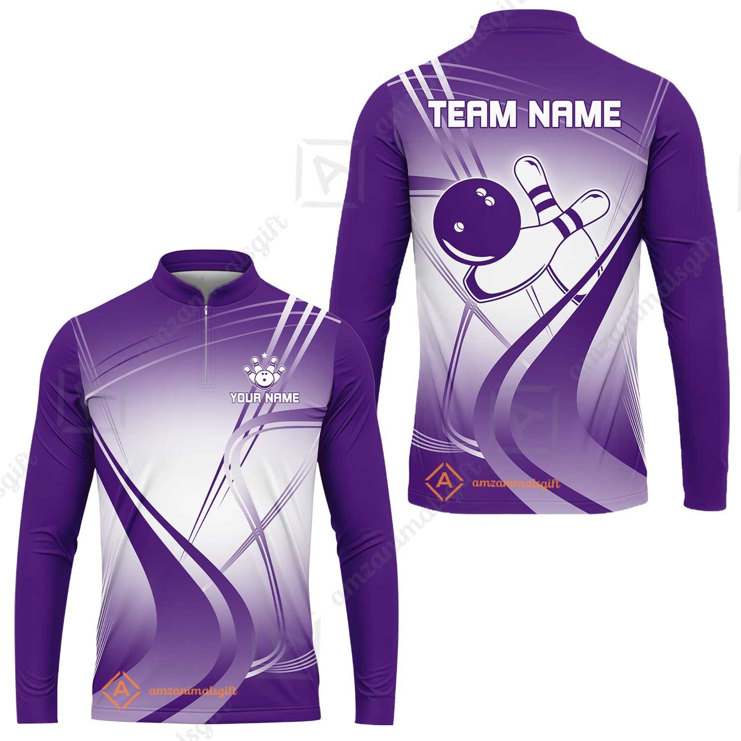 Customized Bowling Long Sleeve Jersey Shirt, Custom Bowling Long Sleeve Jersey Uniform, Multicolor Team Style Jersey for Bowlers