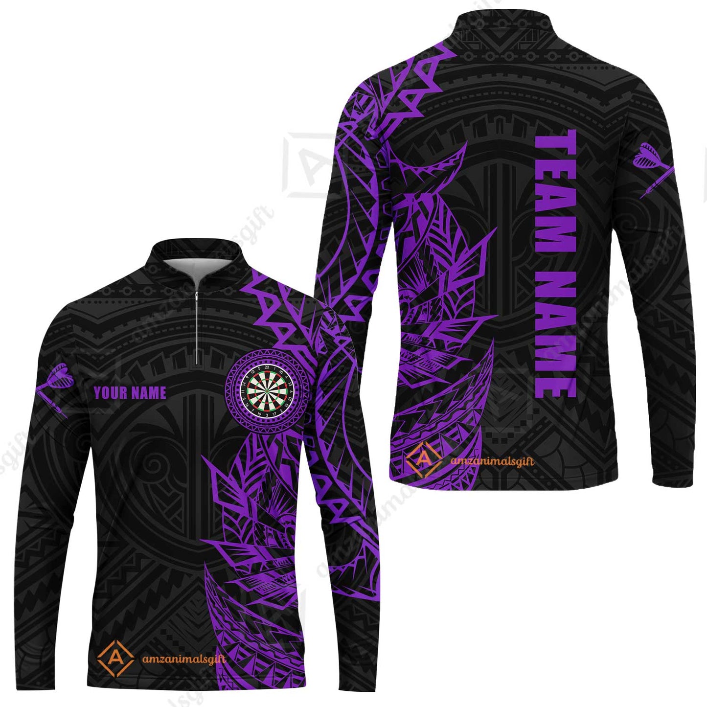 Custom Tribal Darts Team Men Polo Shirts, Darts uniforms Tribal Darts Personalized Name And Team Name