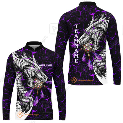 Customized Magma Dragon Darts Long Sleeve Jersey, Custom Darts For Team Long Sleeve Jersey For Men, Perfect Gift For Darts Lovers, Darts Players