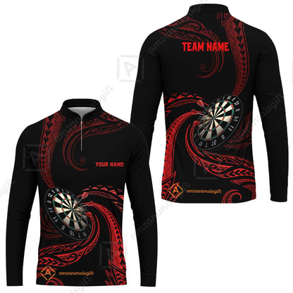 Custom Roll Tribal Darts Team Men Polo Shirts, Darts uniforms Roll Tribal Darts Personalized Name And Team Name