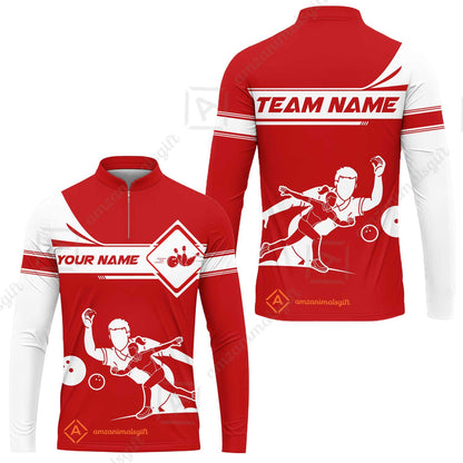 Customized Bowling Long Sleeve Jersey, Men And Women Playing Bowling Ball Long Sleeve Jersey, Personalized Bowling Uniform Multicolor For Bowlers
