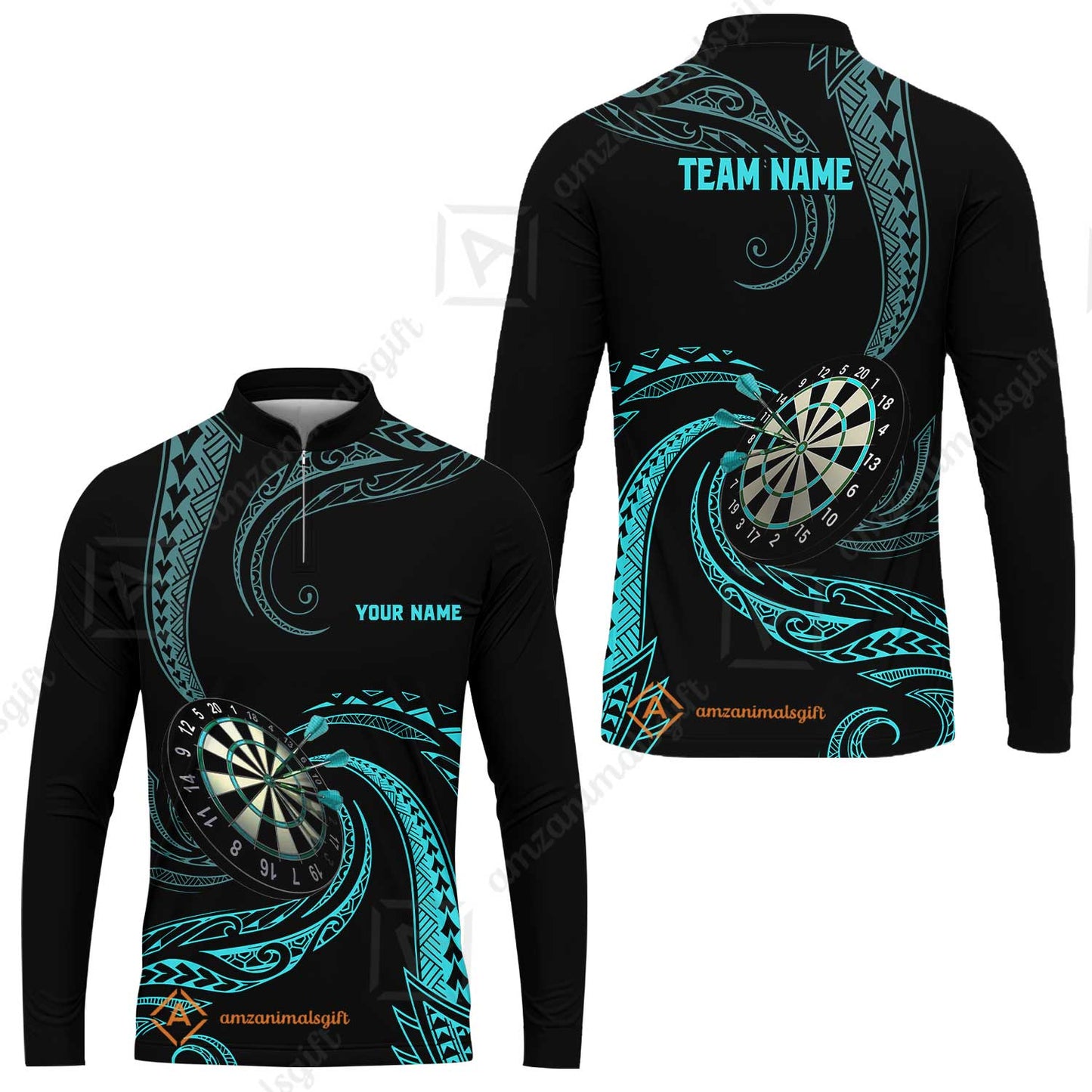 Custom Roll Tribal Darts Team Men Polo Shirts, Darts uniforms Roll Tribal Darts Personalized Name And Team Name