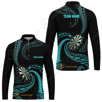 Custom Roll Tribal Darts Team Men Polo Shirts, Darts uniforms Roll Tribal Darts Personalized Name And Team Name