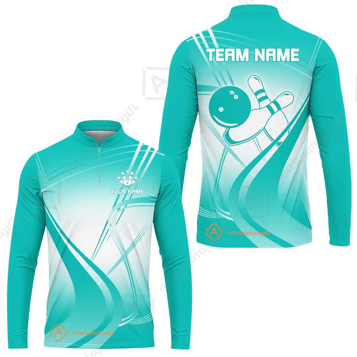 Customized Bowling Long Sleeve Jersey Shirt, Custom Bowling Long Sleeve Jersey Uniform, Multicolor Team Style Jersey for Bowlers