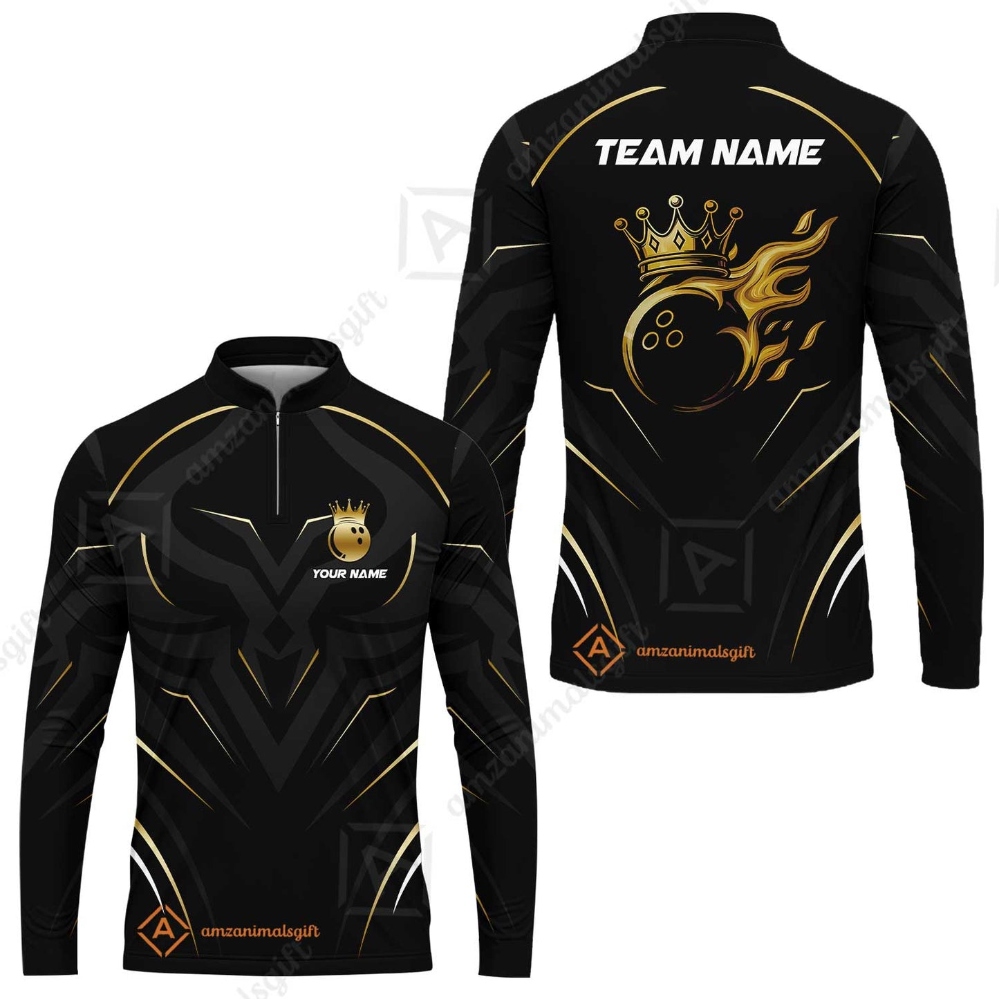 Customized Bowling Long Sleeve Jersey Shirt, Custom Crown Bowling Multicolor Team Style Uniform Jersey for Bowlers