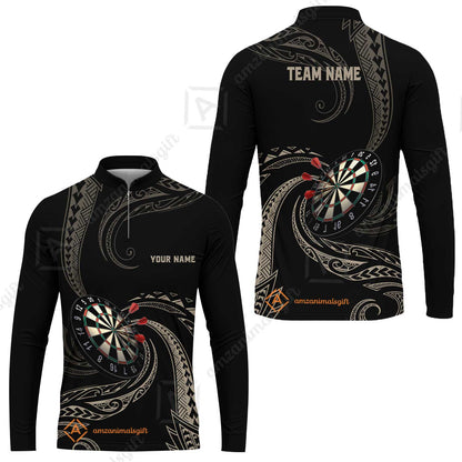 Custom Roll Tribal Darts Team Men Polo Shirts, Darts uniforms Roll Tribal Darts Personalized Name And Team Name