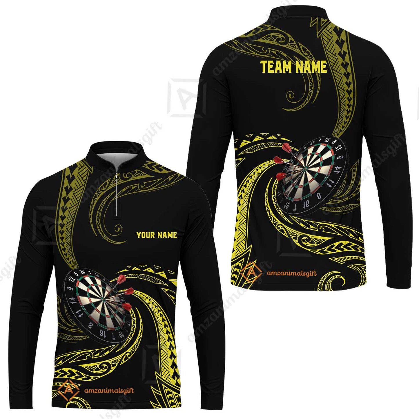 Custom Roll Tribal Darts Team Men Polo Shirts, Darts uniforms Roll Tribal Darts Personalized Name And Team Name
