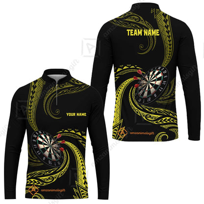 Custom Roll Tribal Darts Team Men Polo Shirts, Darts uniforms Roll Tribal Darts Personalized Name And Team Name