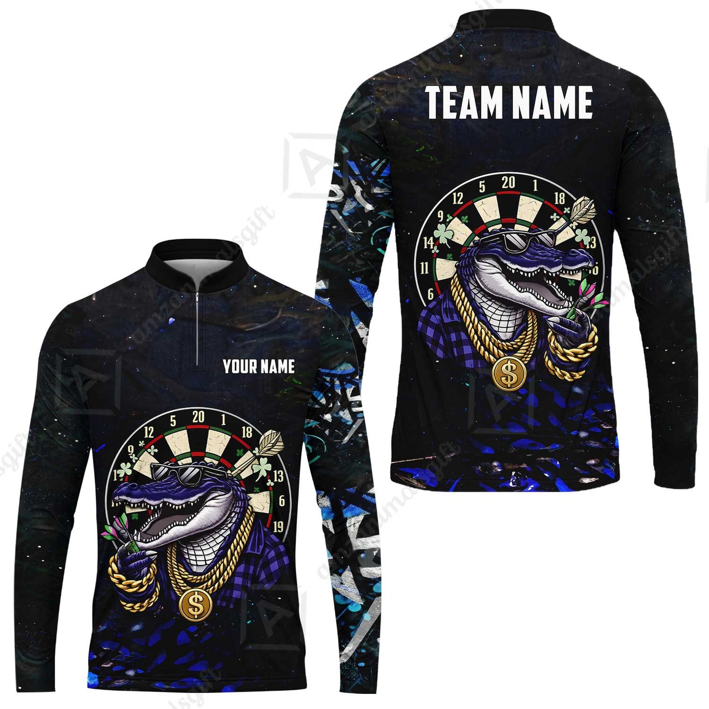 Custom Darts Team Jersey, Personalized Alligator Dart Jersey Shirt For Players With Name & Team Name