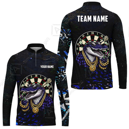 Custom Darts Team Jersey, Personalized Alligator Dart Jersey Shirt For Players With Name & Team Name