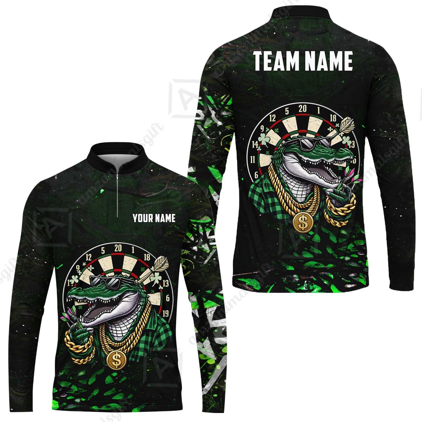 Custom Darts Team Jersey, Personalized Alligator Dart Jersey Shirt For Players With Name & Team Name