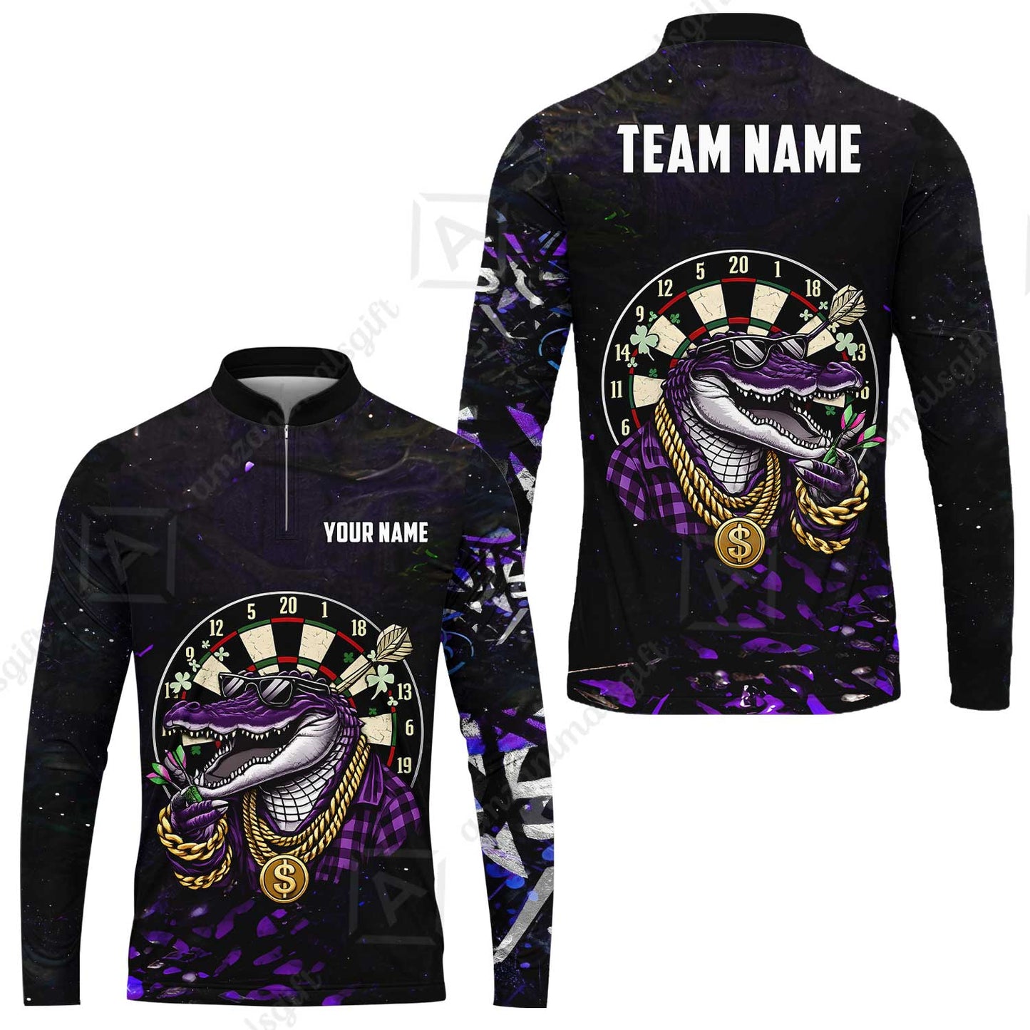 Custom Darts Team Jersey, Personalized Alligator Dart Jersey Shirt For Players With Name & Team Name
