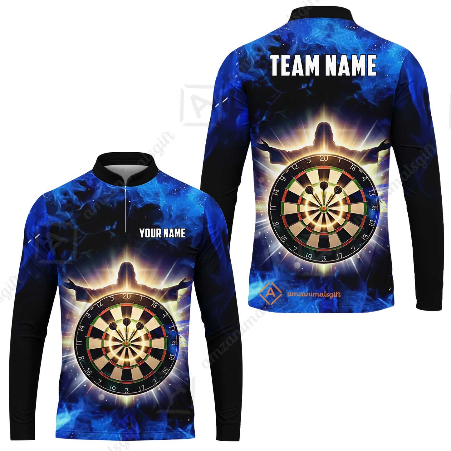 Custom Darts Team Jersey, Personalized Heavenly Strike Dart Polo Shirt For Players With Name & Team Name