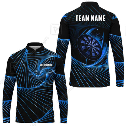 Custom Darts Team Jersey, Personalized Dark Flame Dart Polo Shirt For Players With Name & Team Name