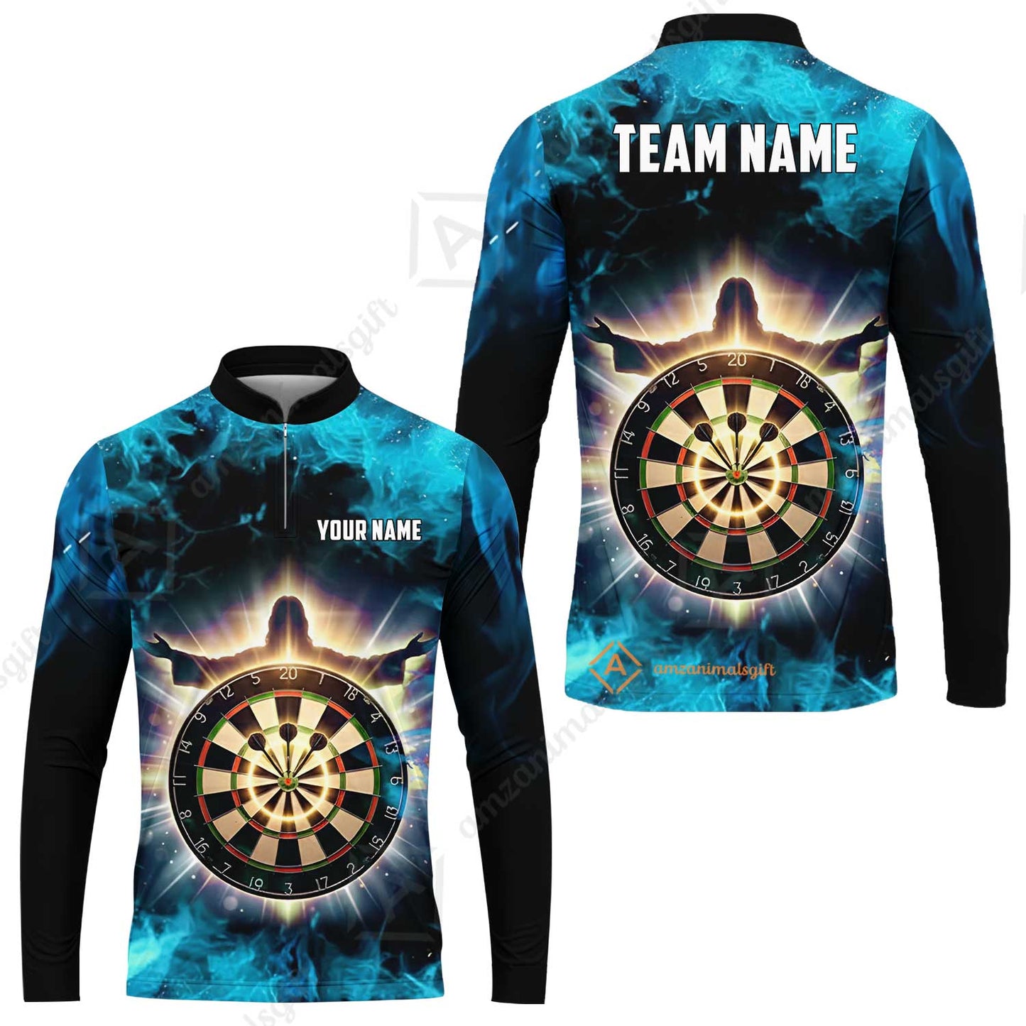 Custom Darts Team Jersey, Personalized Heavenly Strike Dart Polo Shirt For Players With Name & Team Name