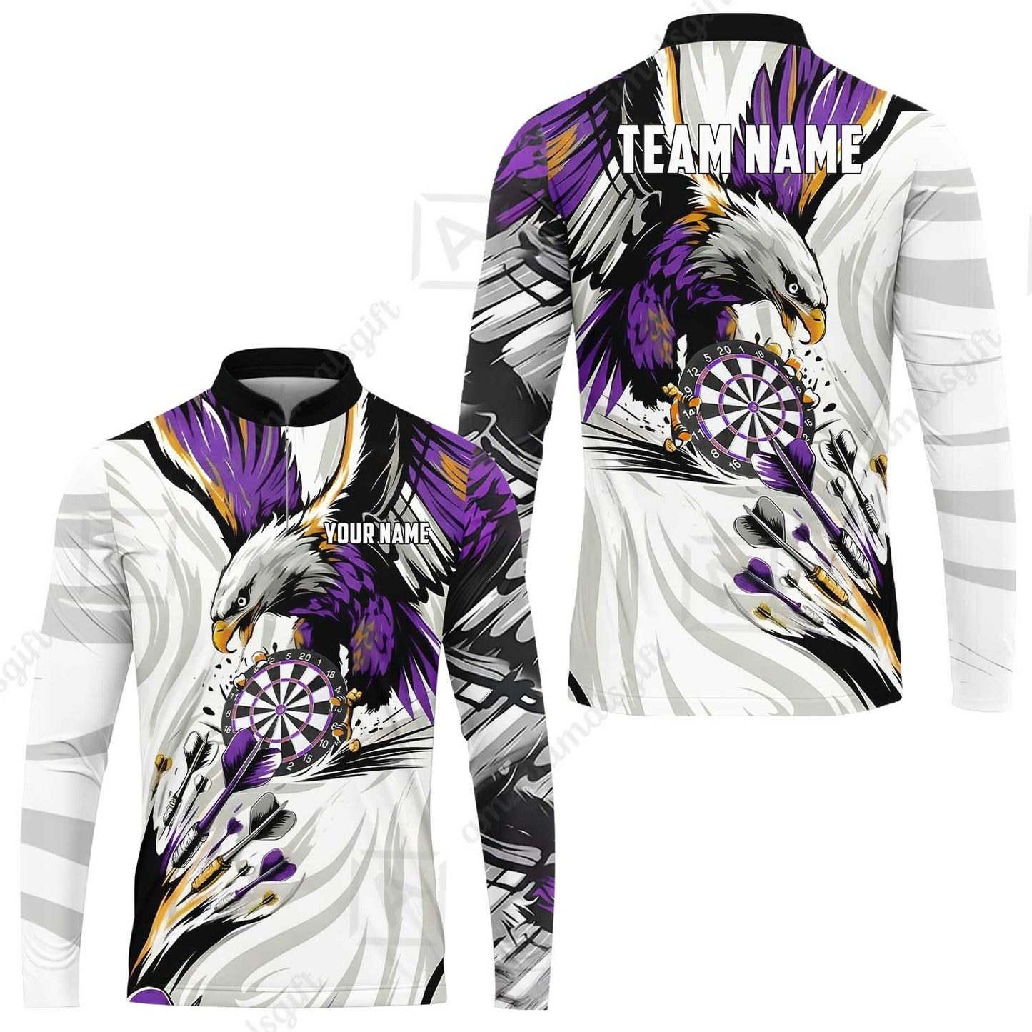 Custom Darts Team Jersey, Personalized Eagle Strike Dart Polo Shirt For Players With Name & Team Name