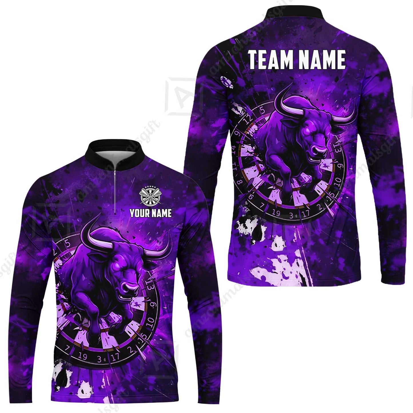 Custom Darts Team Jersey, Personalized Raging Bull Jersey Shirt For Players With Name & Team Name