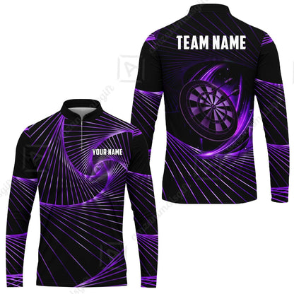 Custom Darts Team Jersey, Personalized Dark Flame Dart Polo Shirt For Players With Name & Team Name