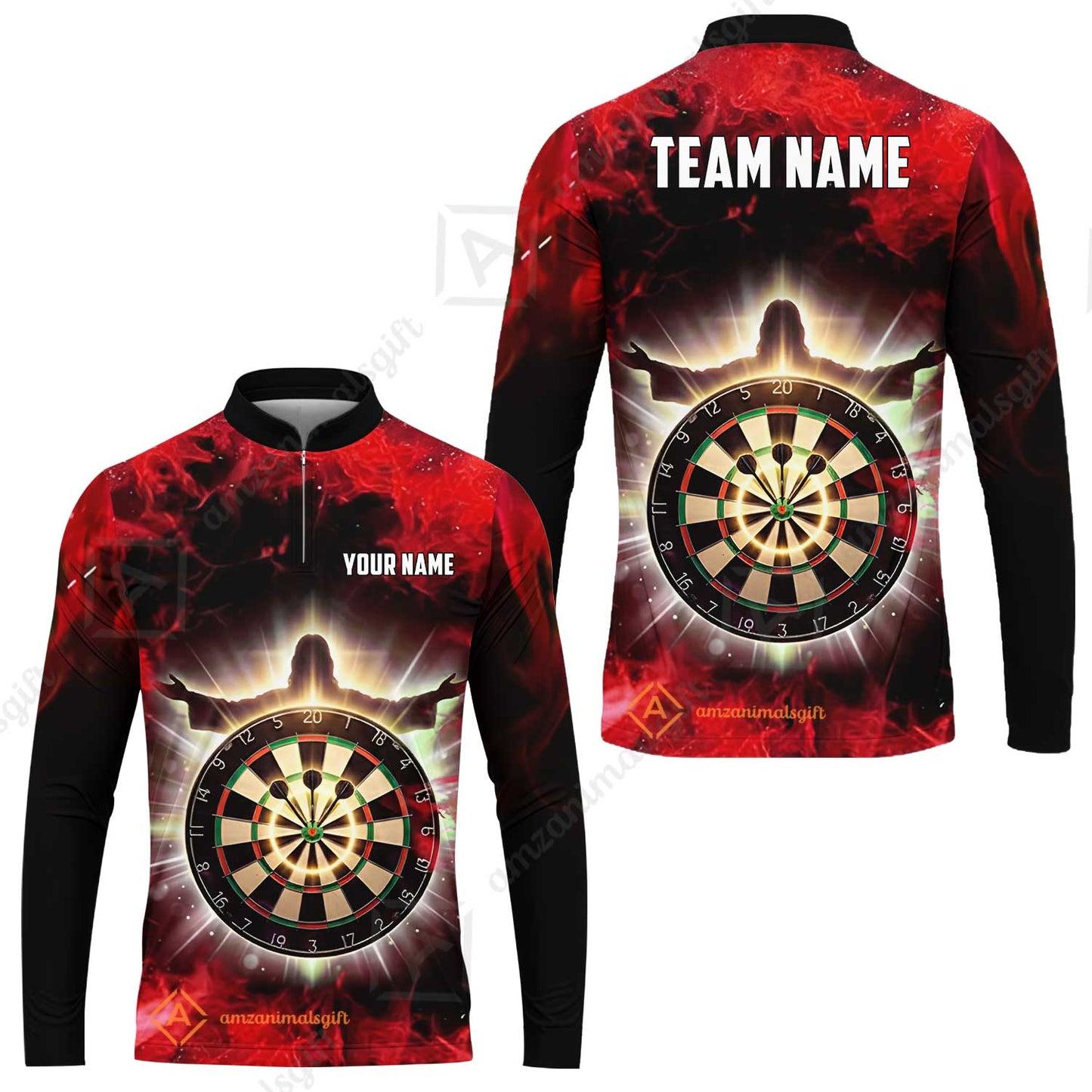 Custom Darts Team Jersey, Personalized Heavenly Strike Dart Polo Shirt For Players With Name & Team Name