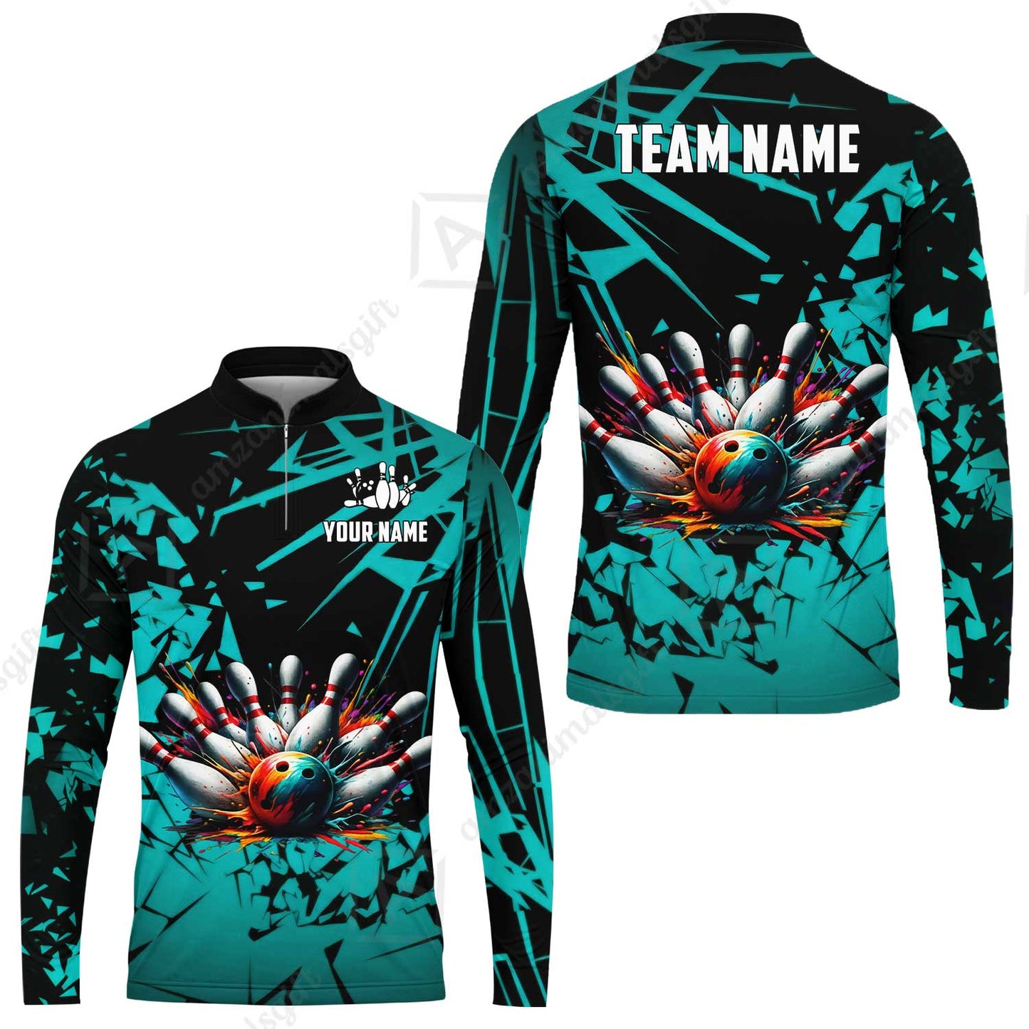 Custom Bowling Jersey Polo Shirt, Strike Explosion Bowling, Custom Bowling Jersey Team Shirt For Players With Name & Team Name