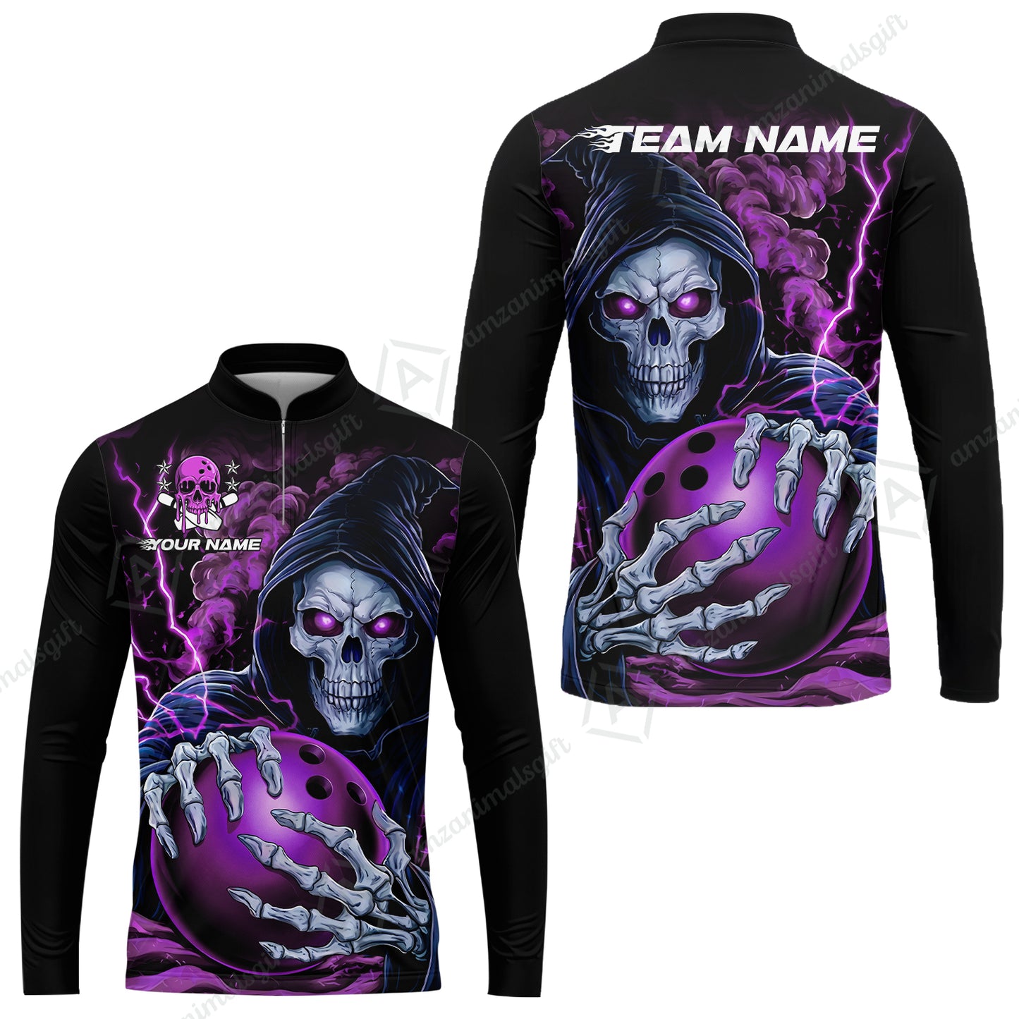 Custom Bowling Jersey Polo Shirt, The Death Hold Bowling Ball, Custom Bowling Jersey Team Shirt For Players With Name & Team Name