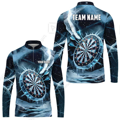 Custom Darts Team Jersey, Personalized Ice Strike Darts Polo Shirt For Players With Name & Team Name