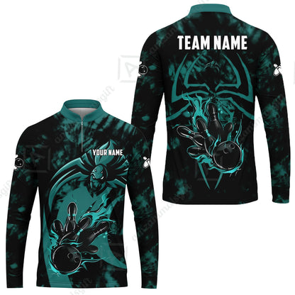 Custom Bowling Jersey Polo Shirt, Neon Venom Spider Monster, Custom Bowling Jersey Team Shirt For Players With Name and Team Name