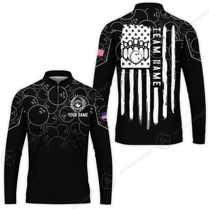Custom Bowling Jersey Polo Shirt, Vibrant Kelly Ball Pattern Flag, Custom Bowling Jersey Team Shirt For Players With Name and Team Name