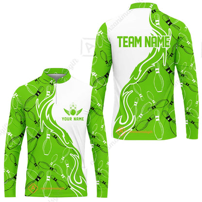 Bowling Custom Women Polo Shirt - Custom Bowling Team Jersey,  Bowling uniforms Ball & Pins Personalized Bowling Name And Team Name