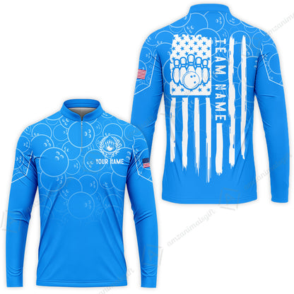 Custom Bowling Jersey Polo Shirt, Vibrant Kelly Ball Pattern Flag, Custom Bowling Jersey Team Shirt For Players With Name and Team Name