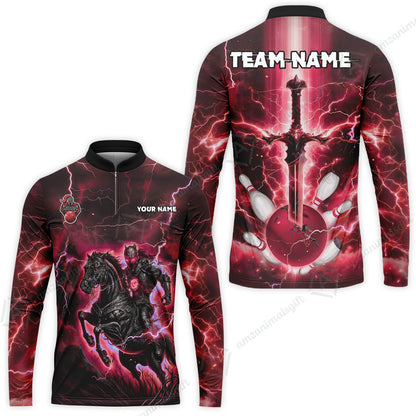 Custom Bowling Jersey Polo Shirt, Dark Knight Bowling, Custom Bowling Jersey Team Shirt For Players With Name & Team Name