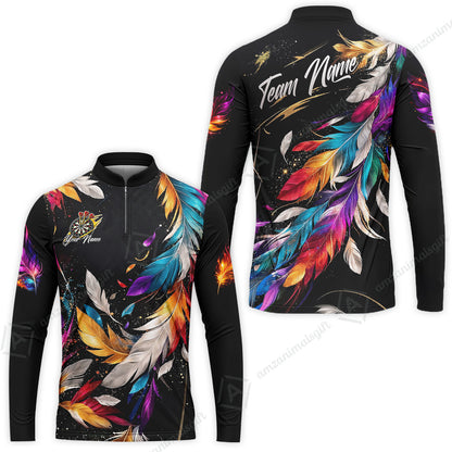 Custom Darts Team Jersey, Personalized Galaxy Sparkle Darts Shirt For Players With Name & Team Name