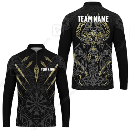 Custom Darts Team Jersey, Personalized Viking Darts Polo Shirt For Players With Name & Team Name