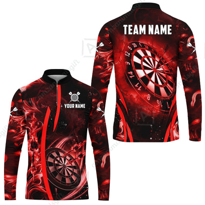 Custom Darts Jersey Polo Shirt, Vibrant Neon Darts, Custom Dart Jersey Team Shirt For Players With Name & Team Name