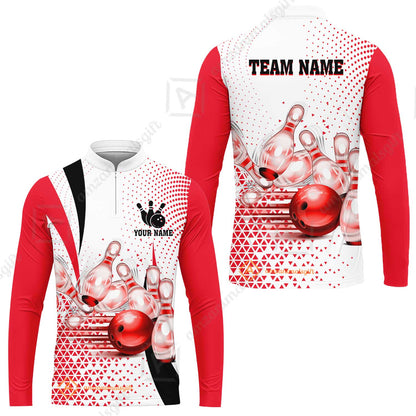Custom Bowling Polo Shirt - Bowling Jerseys Team, Bowling uniforms, Custom Bowling Shirts With Personalized Name And Team Name - Gifts for Bowlers
