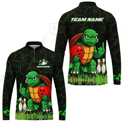 Customized Bowling Unisex Polo Shirt, Bowling Ninja Turtle, Bowling Uniform - Personalized Name And Team Name