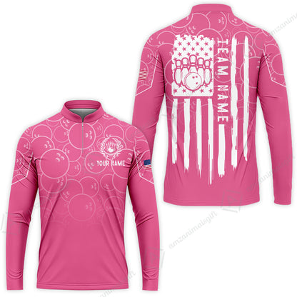 Custom Bowling Jersey Polo Shirt, Vibrant Kelly Ball Pattern Flag, Custom Bowling Jersey Team Shirt For Players With Name and Team Name