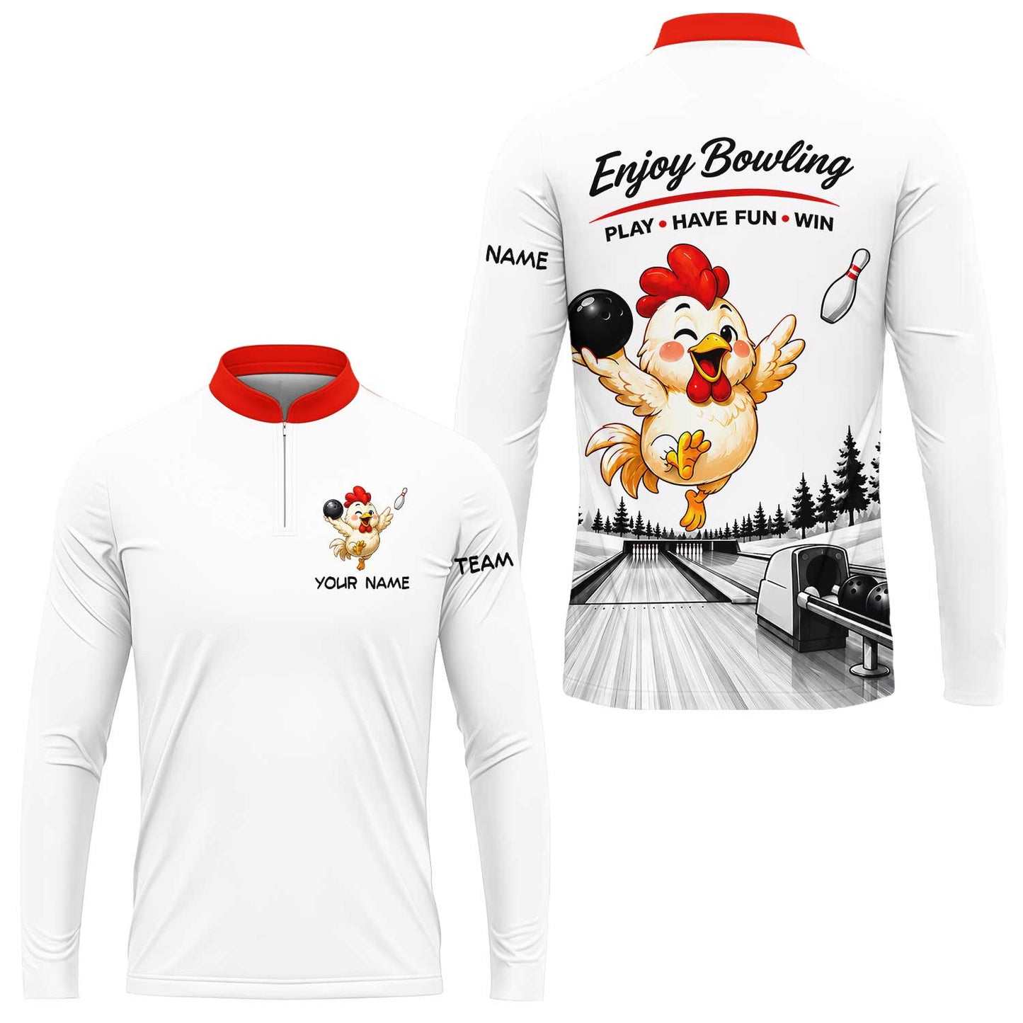 Custom Bowling Jersey Polo Shirt, Enjoy Bowling, Custom Bowling Jersey Team Shirt For Players With Name and Team Name