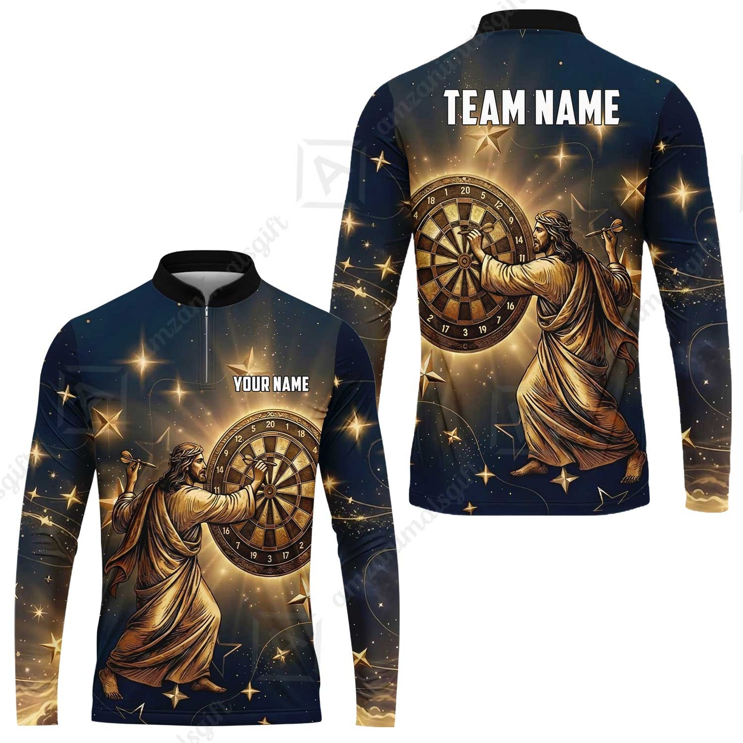 Custom Darts Team Jersey, Personalized God Darts Polo Shirt For Players With Name & Team Name