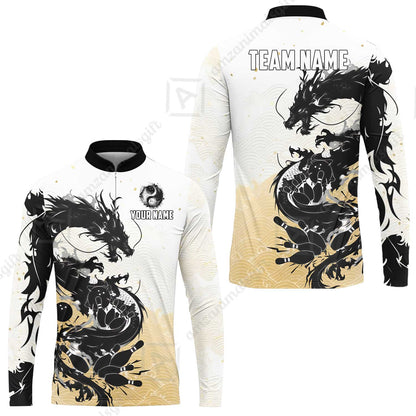 Custom Sumie Dragon Bowling Jersey Polo Shirt, Custom Sumie Dragon Bowling Jersey Team Shirt For Players With Name & Team Name