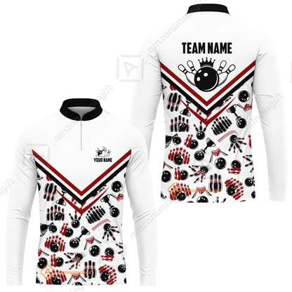 Custom Bowling Strike Bowling Pattern Team Unisex Polo Shirts, Customize your very own unique bowling uniforms jersey designs