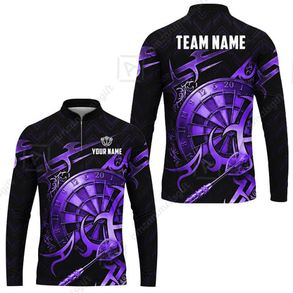 Custom Darts Jersey Polo Shirt, Tribal Darts & Mechanical Inferno, Custom Dart Jersey Team Shirt For Players With Name & Team Name