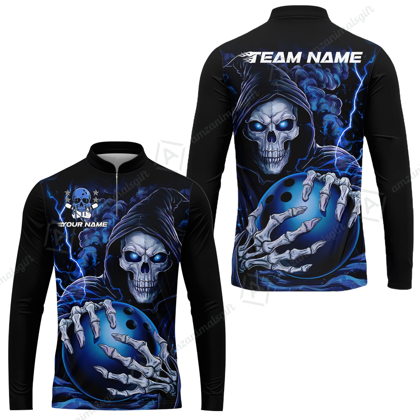 Custom Bowling Jersey Polo Shirt, The Death Hold Bowling Ball, Custom Bowling Jersey Team Shirt For Players With Name & Team Name
