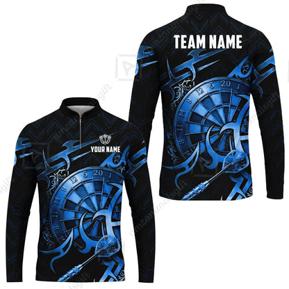 Custom Darts Jersey Polo Shirt, Tribal Darts & Mechanical Inferno, Custom Dart Jersey Team Shirt For Players With Name & Team Name